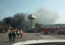 Se incendia fábrica cartonera en Ixtaczoquitlán