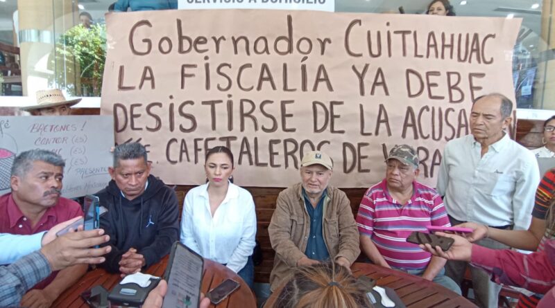 Cafetaleros y exalcaldesa Viridiana Bretón demandan que FGE Veracruz se desista de acusaciones en su contra