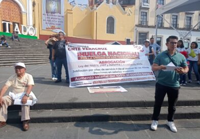 Anuncia la CNTE en Xalapa, huelga nacional a partir del 15 de mayo 