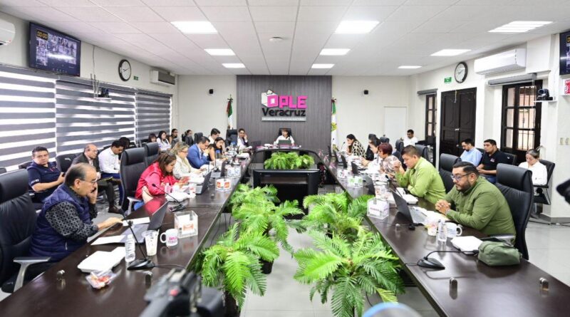 Consejo General del OPLE Veracruz inicia sesión permanente de vigilancia de los cómputos municipales del PELO 2024-2025
