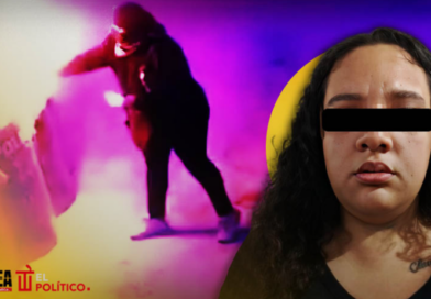 Detienen a mujer que prendió fuego a policías en 8M; podría pasar 20 años en presa