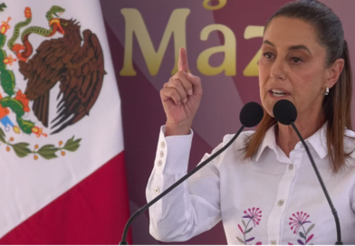 Claudia Sheinbaum cuestiona presencia de hombres que realizaron actos violentos durante la marcha del 8M.