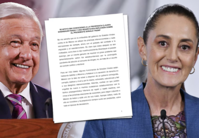 Sheinbaum defiende carta de AMLO… y critica la ‘derecha’ en EU
