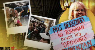 Colectivos trans rompen y arrancan candelabros del Metro CDMX