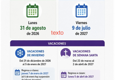 SEP publica calendario escolar 2026-2027