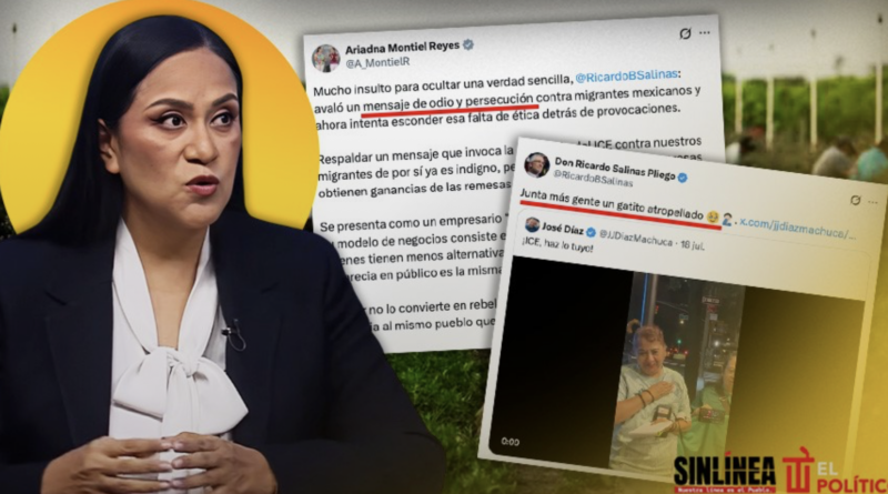 Ariadna Montiel tunde a Salinas Pliego por pedir acción del ICE contra migrantes​