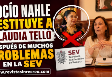 Destituye Rocío Nahle a Claudia Tello de la SEV; nombra a Raquel Bonilla nueva titular