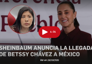 «Bienvenida», dice Sheinbaum tras llegada de Betssy Chávez a México