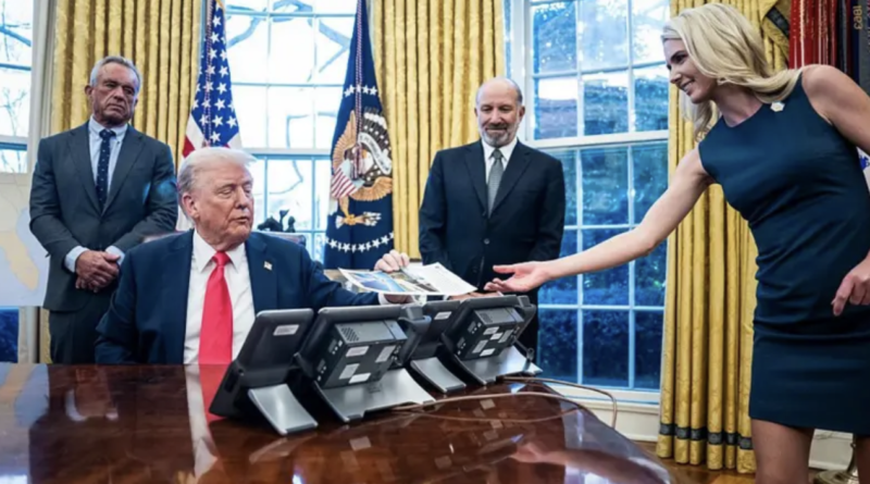 Ella es Natalie Harp, la mano derecha de Trump en el centro de la polémica por su cercanía con el presidente