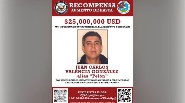 EU ofrece 25 mdd por el hijastro de «El Mencho», la misma recompensa que llegó a prometer por Nicolás Maduro y Bin Laden