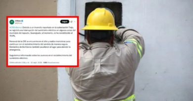 CFE confirma interrupción del suministro eléctrico debido a incendio