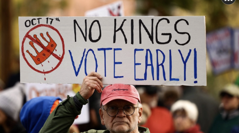 Estallan nuevas protestas ‘No Kings’ contra Trump para impulsar el voto anticipado en EU