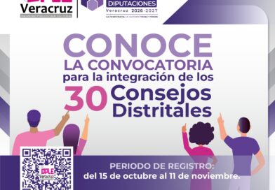 OPLE Veracruz lanza convocatoria para participar en los Consejos Distritales